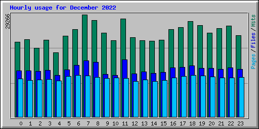 Hourly usage for December 2022